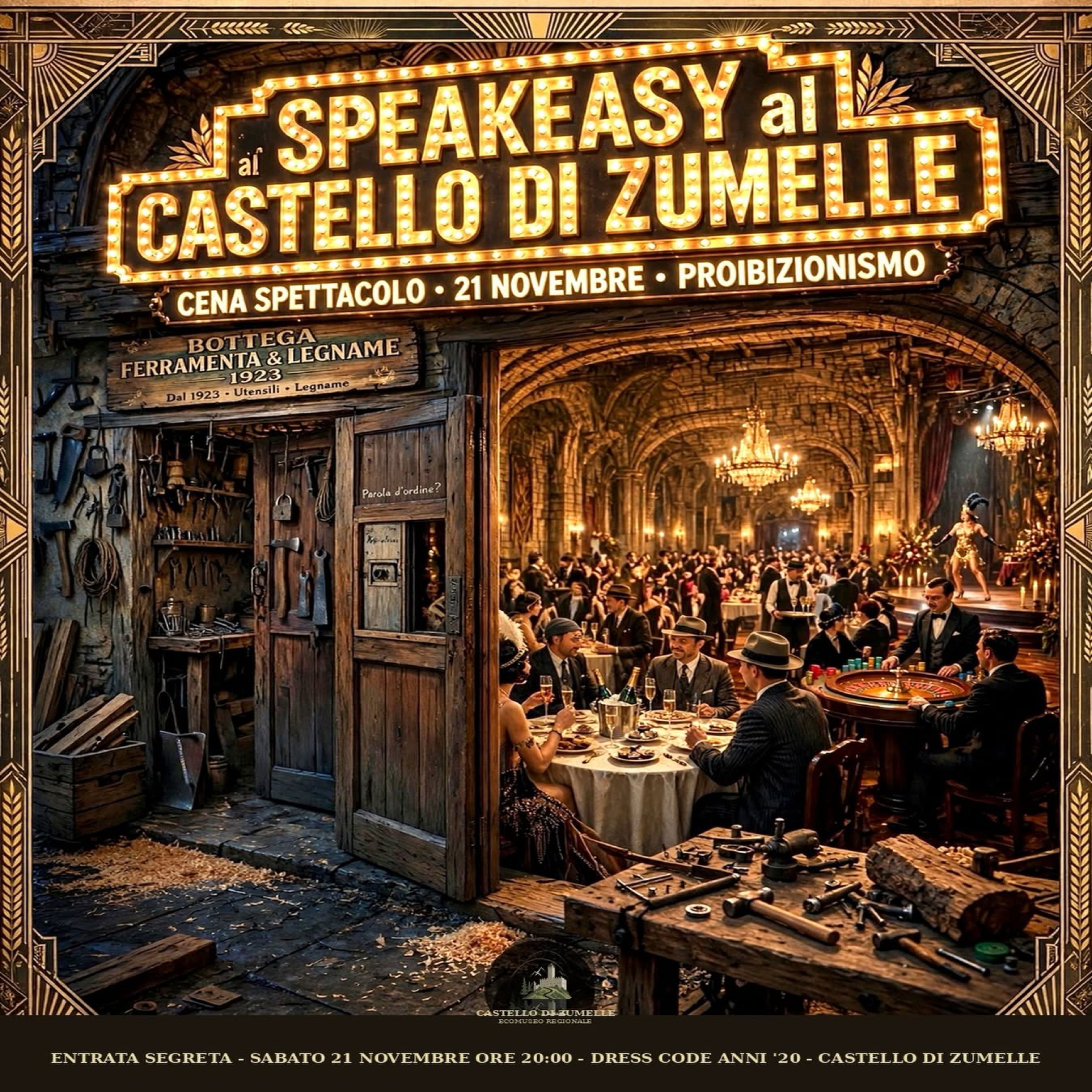 Speakeasy Zumelle - Cena Clandestina
